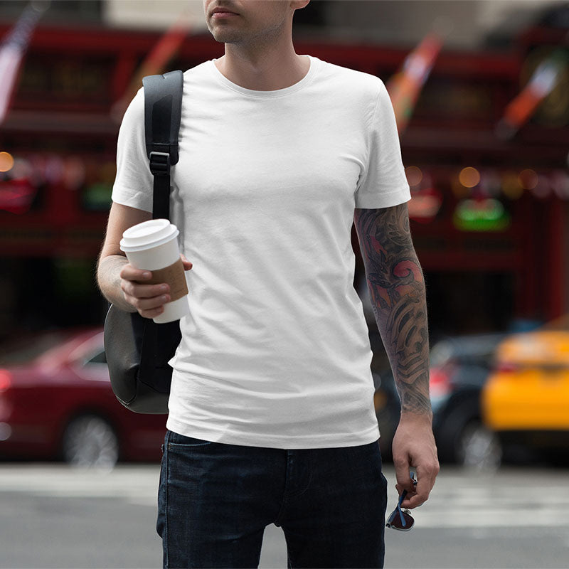 Camiseta Unisex Personalizada com a sua Imagem. Estampa Média (24x32cm)