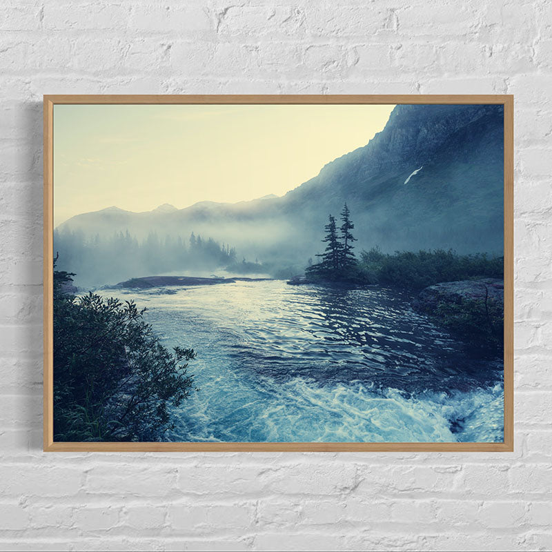 Quadro com Moldura de Madeira e Vidro Temperado. Impressão Fine Art em Papel Fotográfico 260g.