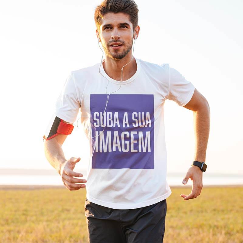 Camiseta Esportiva Dry Fit Personalizada com a sua Imagem.