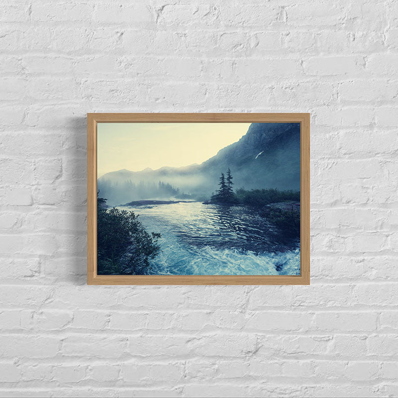 Quadro com Moldura de Madeira e Vidro Temperado. Impressão Fine Art em Papel Fotográfico 260g.