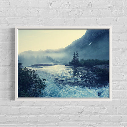 Quadro com Moldura de Madeira, Vidro Temperado e Paspatur. Papel Fotográfico Ultra HD.